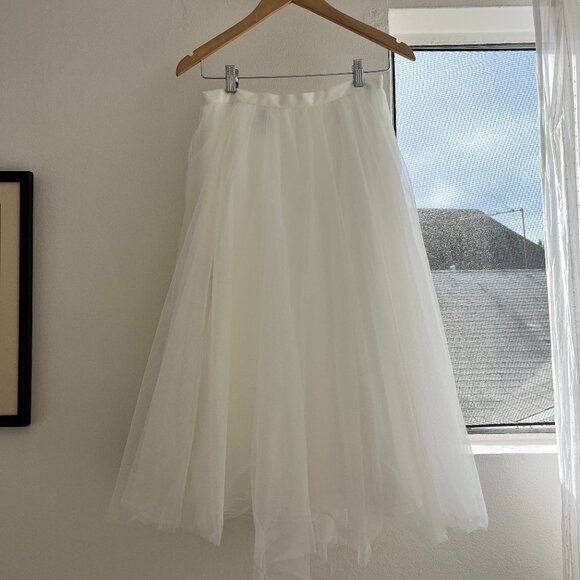 David's Bridal Tulle Wedding Separates Midi Skirt - Picture 1 of 3